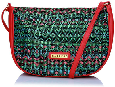 

Caprese Women Casual Pink Leatherette Sling Bag