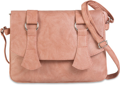 

Felicita Women Casual Pink PU Sling Bag