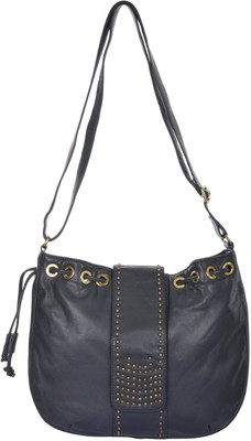 

UR CLASS Women Casual Blue Genuine Leather Shoulder Bag