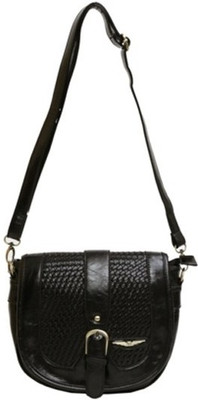 

Lino Perros Women Casual Black PU Sling Bag