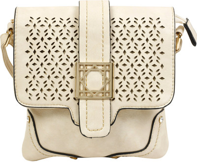 

Colors Inc Women Casual Beige Leatherette Sling Bag