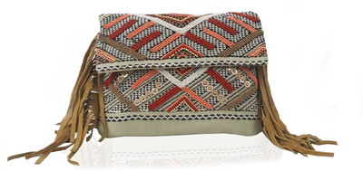 

Carry on Bags Girls Multicolor Canvas, Genuine Leather Sling Bag