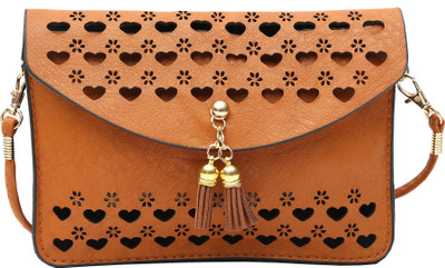 

Hawai Women Casual Brown PU Sling Bag