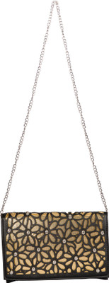 

Starz Women Evening/Party Black PU Sling Bag