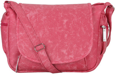 

MIPEMINE Girls Casual Pink PU Sling Bag