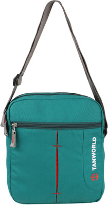 

Tanworld Boys Casual Green Polyester Sling Bag