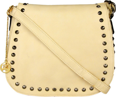 

Moedbuille Women Casual White PU Sling Bag