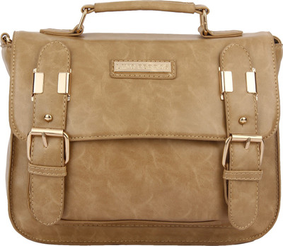 

Lino Perros Women Casual Beige Leatherette Sling Bag
