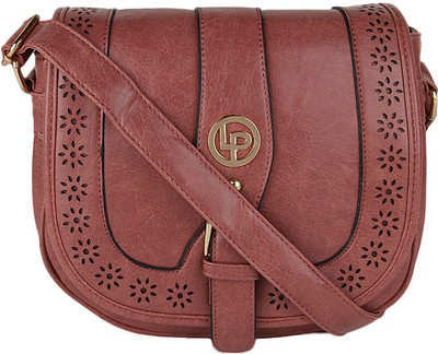

Lino Perros Women Casual Brown Leatherette Sling Bag