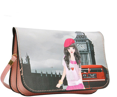 

Hawai Girls Casual Multicolor PU Sling Bag