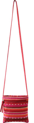 

Anekaant Women Casual Red Cotton Sling Bag