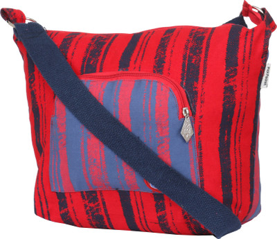 

Pickpocket Women Casual Red Canvas Sling Bag