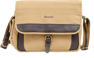 

Scout Men & Women Casual Beige Canvas Sling Bag