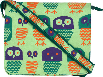 Anekaant Green Sling Bag Strix
