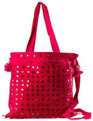 

Little India Women Casual Maroon Cotton Sling Bag
