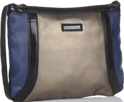 

Peperone Women Casual Grey PU Sling Bag