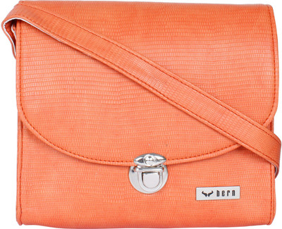 

Bern Women Casual Orange PU Sling Bag