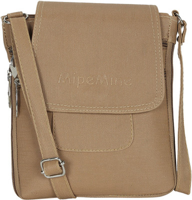 

Mipemine Girls Casual Beige Polyester Sling Bag