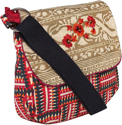 

Pickpocket Women Casual Pink Canvas Sling Bag