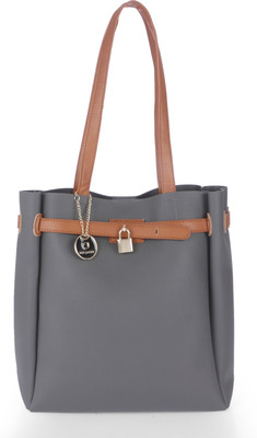 

Fur Jaden Women Casual Grey PU Tote