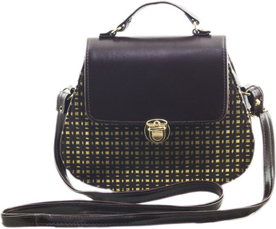 

Voaka Women Casual Brown PU Sling Bag