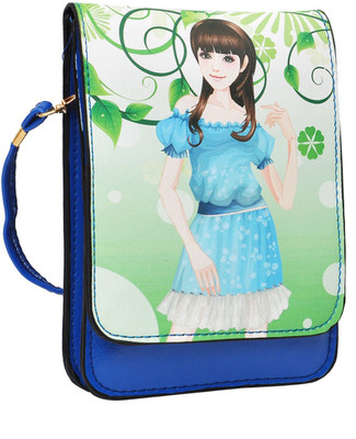 

Hawai Women Evening/Party Blue, Green PU Sling Bag