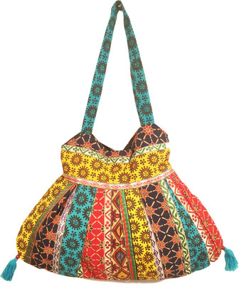 

Minky's Decor Men & Women Casual Multicolor Cotton Shoulder Bag
