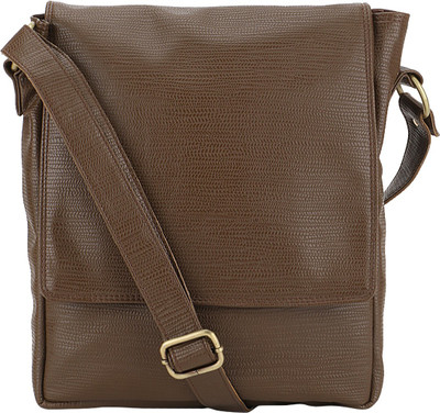 

The Runner Men Formal Brown Rexine Sling Bag