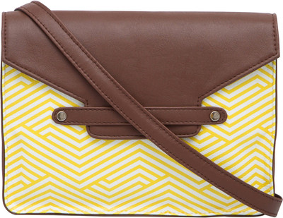 

Toteteca Women Casual Brown, Yellow PU Sling Bag