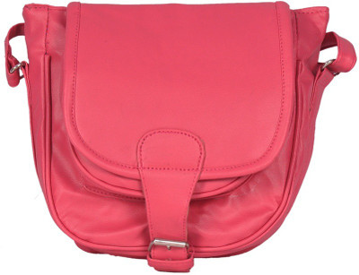 

Rapidcostore Women Casual Pink PU Sling Bag
