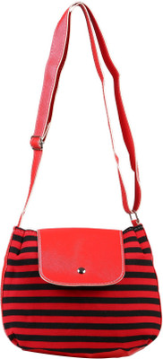 

FabSeasons Women Casual Red Cotton Sling Bag