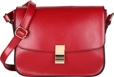 

Lino Perros Women Casual Red Leatherette Sling Bag