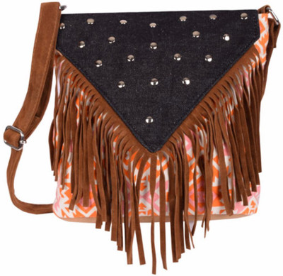 

Kanvas Katha Women Casual Multicolor Canvas Sling Bag