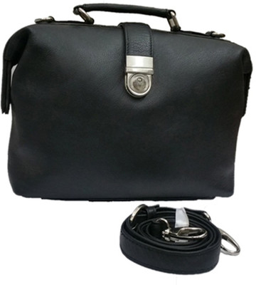 

Berries Girls Casual Black Genuine Leather Sling Bag
