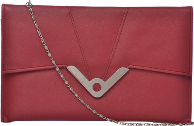 

Exotique Women Casual Red Leatherette Sling Bag