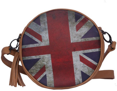 

Divsam Women Casual Brown PU Sling Bag