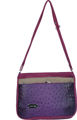 

Kshipra Fashion Girls Casual Purple, Pink Leatherette Sling Bag, Pink;purple