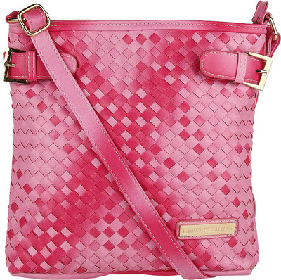 

Lino Perros Women Casual Pink Leatherette Sling Bag