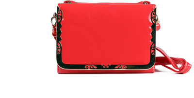 

Ketfight Women Casual Orange PU Sling Bag