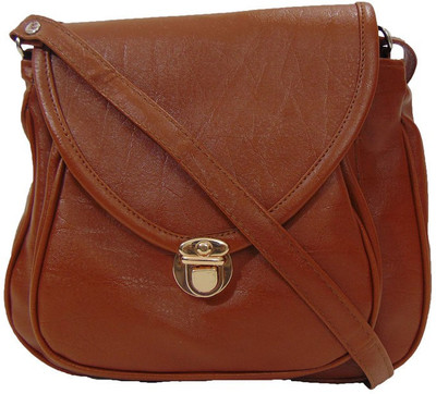 

Estoss Women Casual Brown PU Sling Bag
