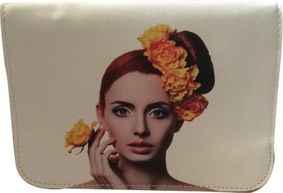 

Styles n More Women Casual White PU Sling Bag