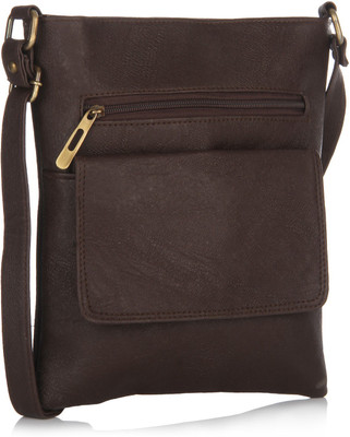

Alessia Women Casual Brown PU Sling Bag