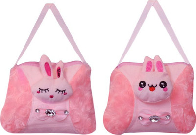 

AARIP Girls Casual Pink Velvet Sling Bag