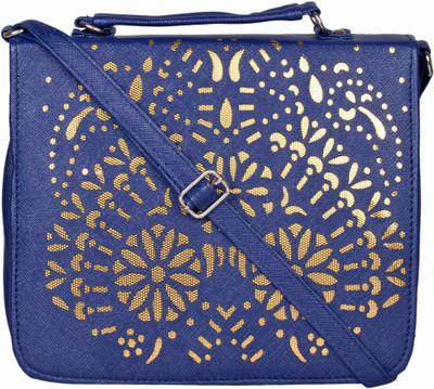 

Cuddle Women Casual Blue PU Sling Bag