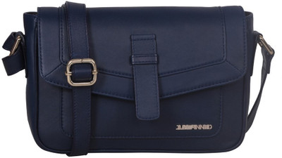 

Justanned Women Casual Blue Genuine Leather Sling Bag