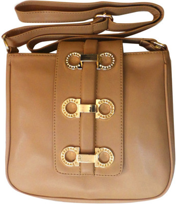 

Bhamini Women Brown PU Sling Bag