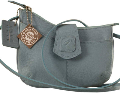 

eZeeBags Women Casual Blue Genuine Leather Sling Bag