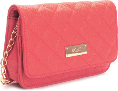 

BC BG Women Evening/Party Red Genuine Leather Sling Bag