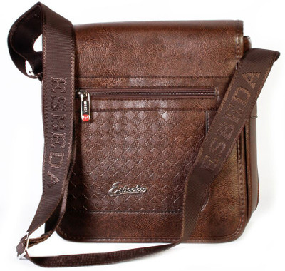 

Esbeda Men Formal Brown PU Sling Bag