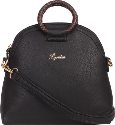 

Luvoksi Women Casual Black Leatherette Sling Bag